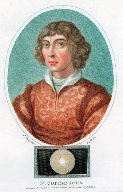 Nicolas Copernicus, astrônomo polonês, 1802 de Unbekannt