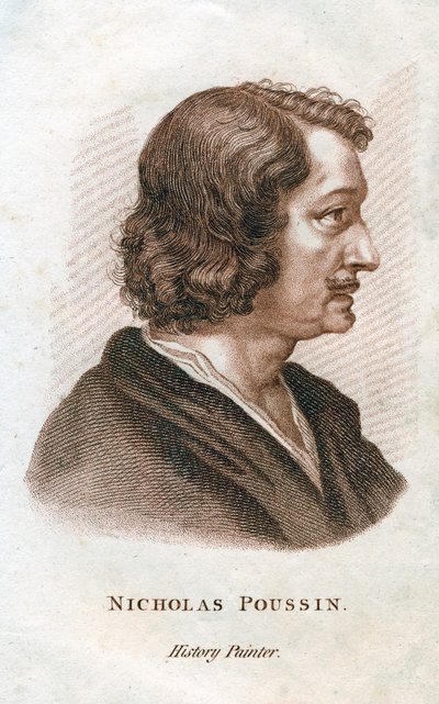 Nicolas Poussin, pintor clássico francês, século c19 de Unbekannt