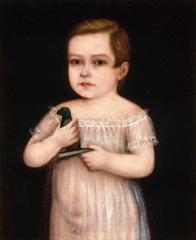 Menino com papagaio de brinquedo, ca. 1830-1850. de Unbekannt