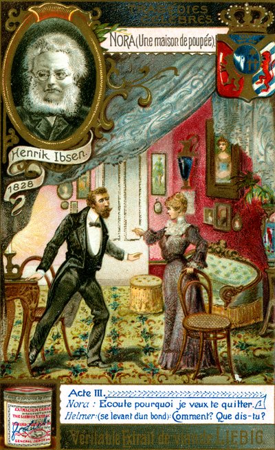 Casa de bonecas Nora A por Henrik Ibsen, c1900 de Unbekannt