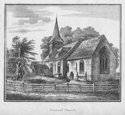 Igreja de Norwood, c1792 de Unbekannt