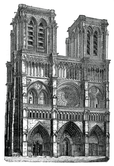 Notre Dame, Paris, 1870 de Unbekannt