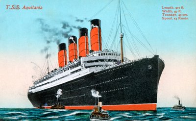Transatlântico RMS Aquitania, século 20 de Unbekannt
