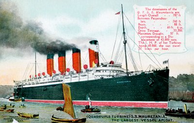 Transatlântico RMS Mauritânia, século 20 de Unbekannt