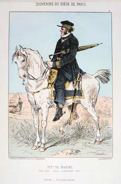 Oficial da Marinha, Cerco a Paris, 1870-1871 de Unbekannt