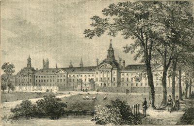 Old Bethlehem Hospital, Moorfields por volta de 1750, c1872. de Unbekannt