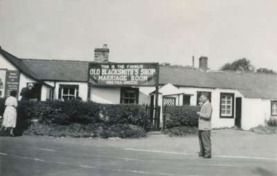 Antiga loja de ferreiros e sala de casamento, Gretna Green, Escócia, década de 1940 de Unbekannt