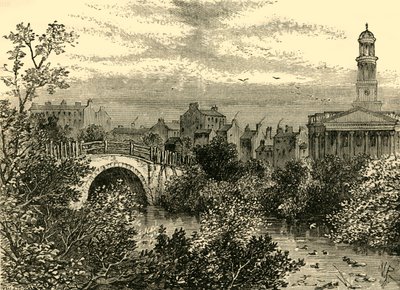 Ponte velha sobre o lago, Regents Park, em 1847, c1876. de Unbekannt