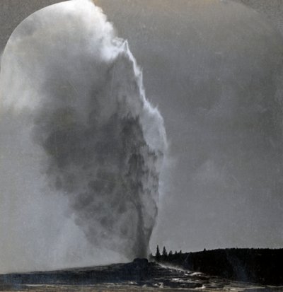 Fiel idoso, rainha dos gêiseres, parque nacional de Yellowstone, Wyo., EUA, 1904. de Unbekannt