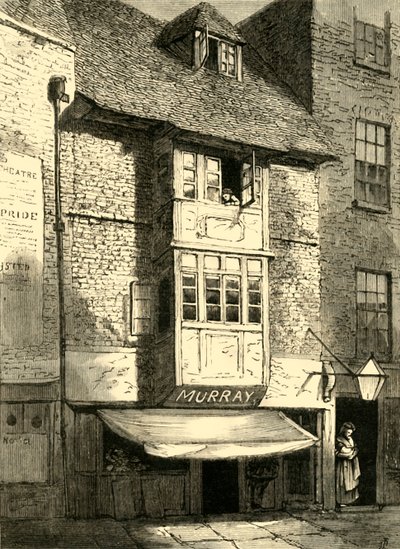 Casas antigas na rua Wych, 1881. de Unbekannt