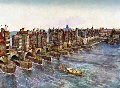 Ponte velha de Londres, cerca de 1630, c1900-1920 de Unbekannt