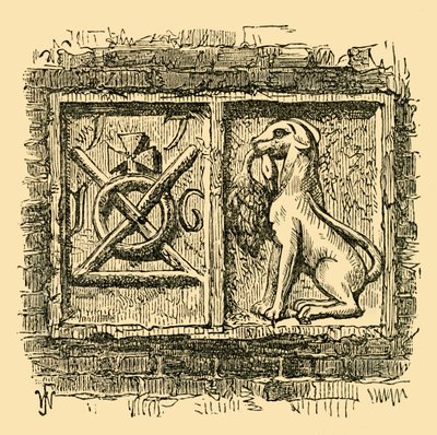 Antigo sinal do cão e pato., C1878. de Unbekannt