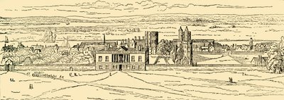 Antiga visão do Palácio de Greenwich. Depois de Hollar., C1878. de Unbekannt