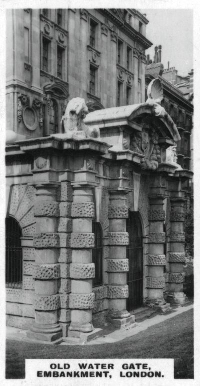 Portão de água velho, aterro, Londres, c1920s de Unbekannt