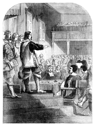 Oliver Cromwell 1599-1658 recusando-se a aceitar a coroa, c1902 de Unbekannt