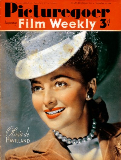 Olivia de Havilland b1916, atriz americana, 1940 de Unbekannt