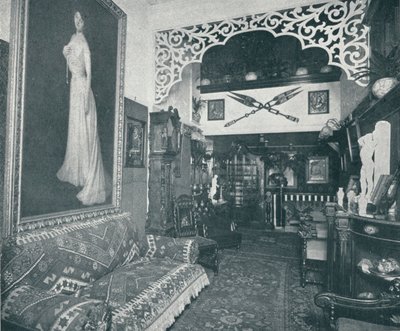 Uma das salas de recepção do Sandow Institute, c1898 de Unbekannt