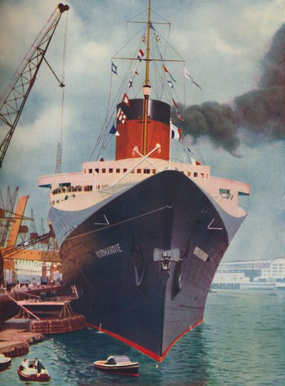 Um dos grandes navios do mundo. O navio francês Normandia, 1937 de Unbekannt