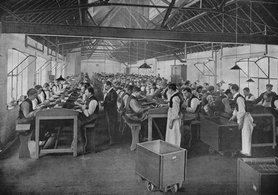 Um dos departamentos de fabricação de charutos da Salmon and Gluckstein, Ltd, Londres, c1870s 1903 de Unbekannt