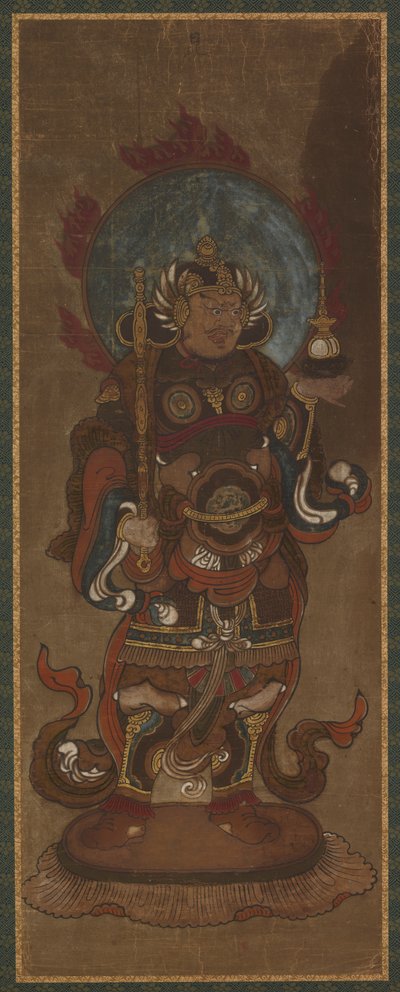Um dos doze devas: Bishamon-ten Vaisravana, final do século XV e início do século XVI. de Unbekannt