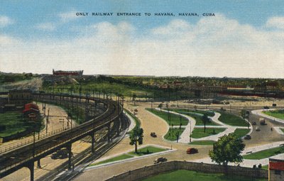Somente entrada ferroviária para Havana, Havana, Cuba, c1910 de Unbekannt