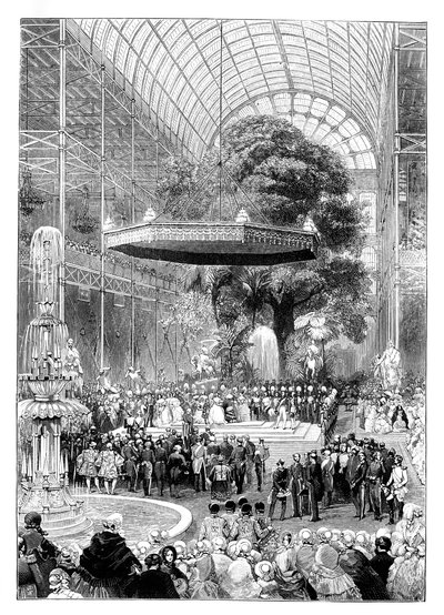 Abertura da Grande Exposição, Hyde Park, Londres, 1851, 1888. de Unbekannt
