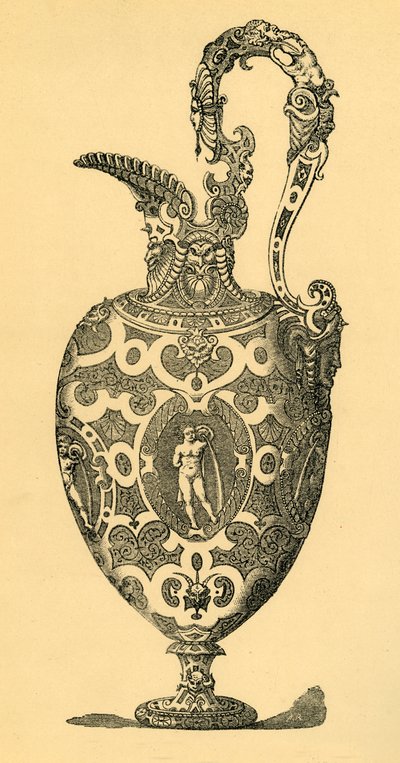 Projeto original para um vaso ou jarro, 1881. de Unbekannt