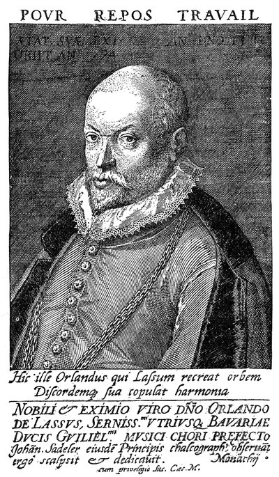Orlandus Lassus, compositor e músico flamengo da Renascença, século XVI de Unbekannt