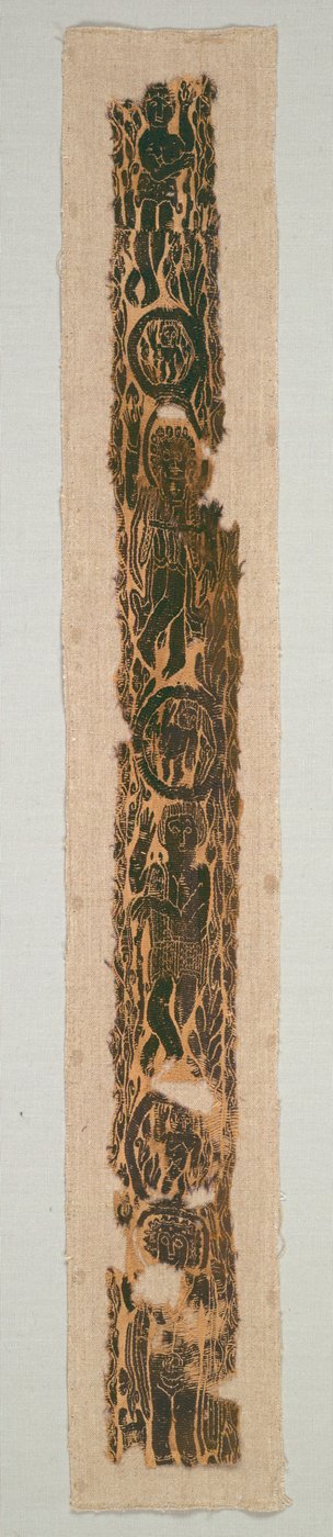 Faixa de ombro ornamental de uma túnica, 600-650. de Unbekannt