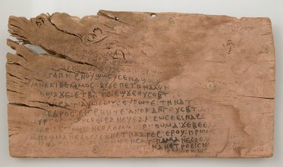 Ostrakon com texto de Song of Songs, copta, 580-640. de Unbekannt