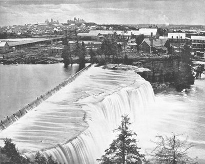 Ottawa, Canadá, de Rideau Falls, c1900. de Unbekannt