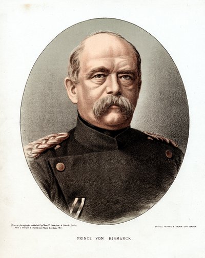 Otto von Bismarck, estadista alemão, c1880 de Unbekannt