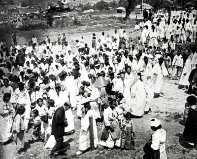 Encontro ao ar livre, Coréia, 1900 de Unbekannt