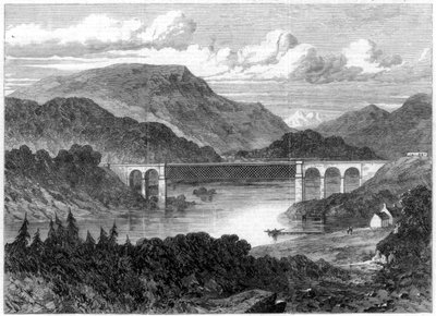 Viaduto de Oykel, estrada de ferro de Sutherland, 1866 de Unbekannt