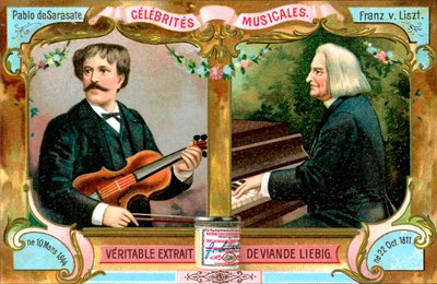 Pablo de Sarasate e Franz Liszt, c1900 de Unbekannt