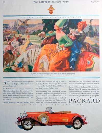 Anúncio de carro da Packard, 1930 de Unbekannt