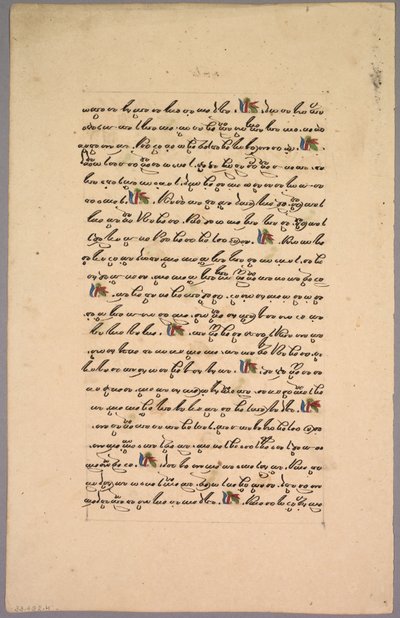 Página do Ramayana, de 1800. de Unbekannt