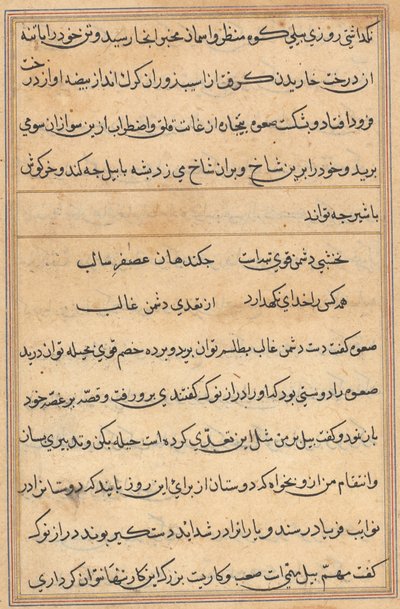Página de Tales of a Parrot Nome: página de texto, c. 1560. de Unbekannt
