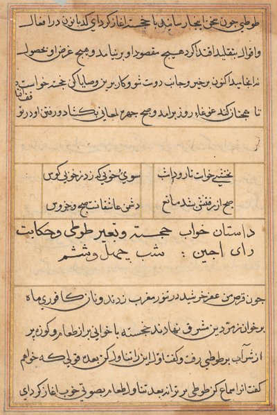 Página de Tales of a Parrot Nome: página de texto, c. 1560. de Unbekannt