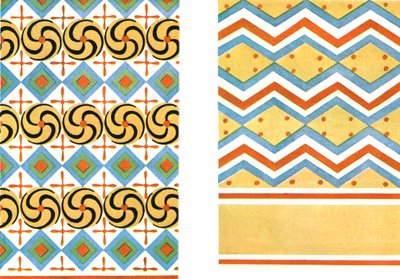 Tetos pintados no túmulo de Amenemheb em Tebas, Egito, 1928. de Unbekannt