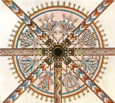 Decoração pintada na Catedral, Limburg an der Lahn, Alemanha, 1928. de Unbekannt