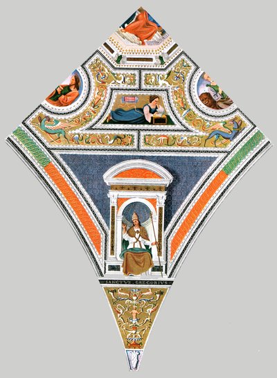 Decoração pintada na igreja de Santa Maria del Popolo, Roma, Itália, 1928. de Unbekannt