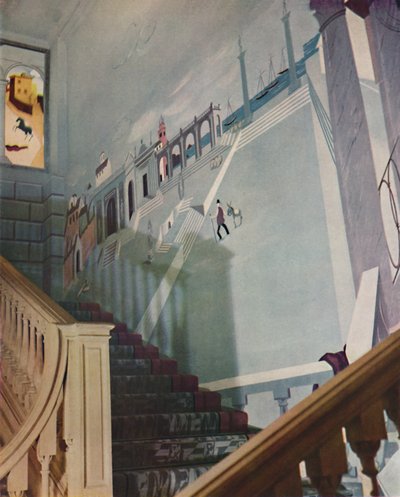 Fresco pintado para uma escada, 1933 de Unbekannt