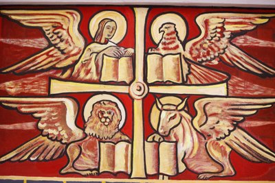 Pintura na catedral de Lome : evangelistas, Lome, Togo de Unbekannt