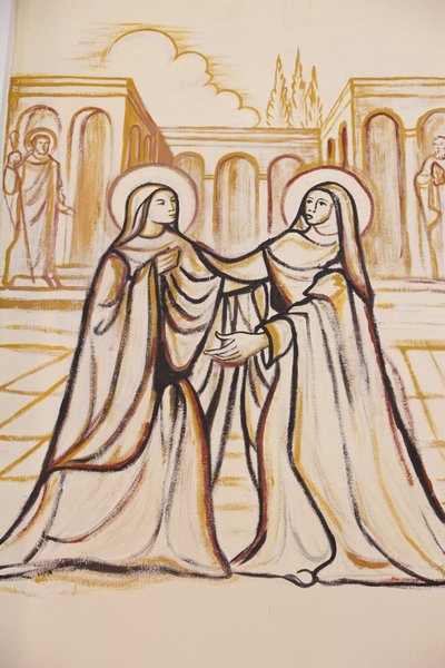 Pintura na catedral de Lome : a Visitação, Lome, Togo de Unbekannt