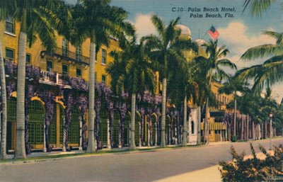 Palm Beach Hotel, Palm Beach, Flórida, c1940s de Unbekannt