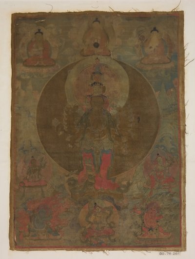 Painel de Pintura de um Guanyin Mil-Armed, data desconhecida. de Unbekannt