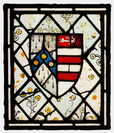Painel com escudo heráldico de Johnson, britânico, ca. 1500. de Unbekannt