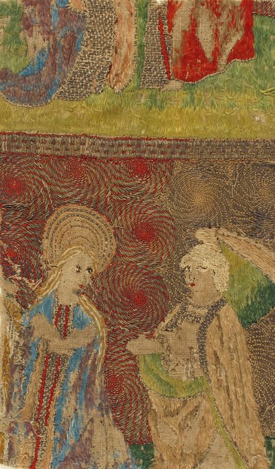 Painel com a Virgem e Gabriel Anunciado, alemão, séc. XV. de Unbekannt