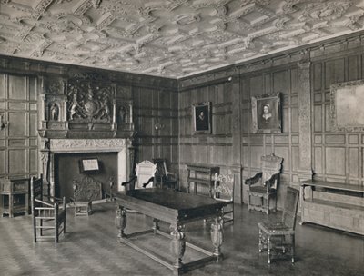 Quarto com painéis do Palácio Antigo, Bromley-By-Bow, 1927 de Unbekannt